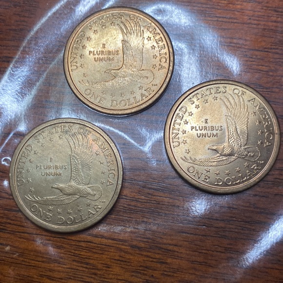 3 one dollar Sacagawea coins - Picture 3 of 3